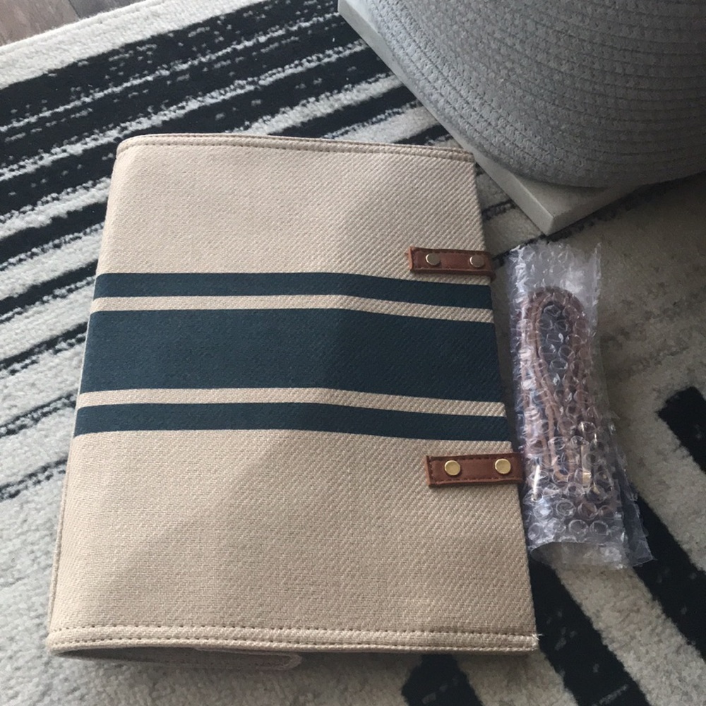 Free Gift With Purchase-Simple Stripe Large Capacity Canvas Tote - Picture 11 of 13